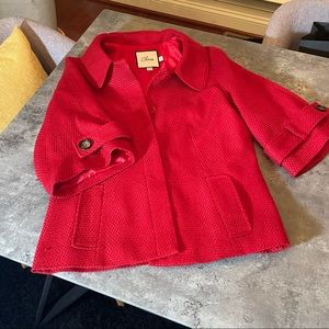 🎄CHAUS red mod jacket 3/4 length sleeve